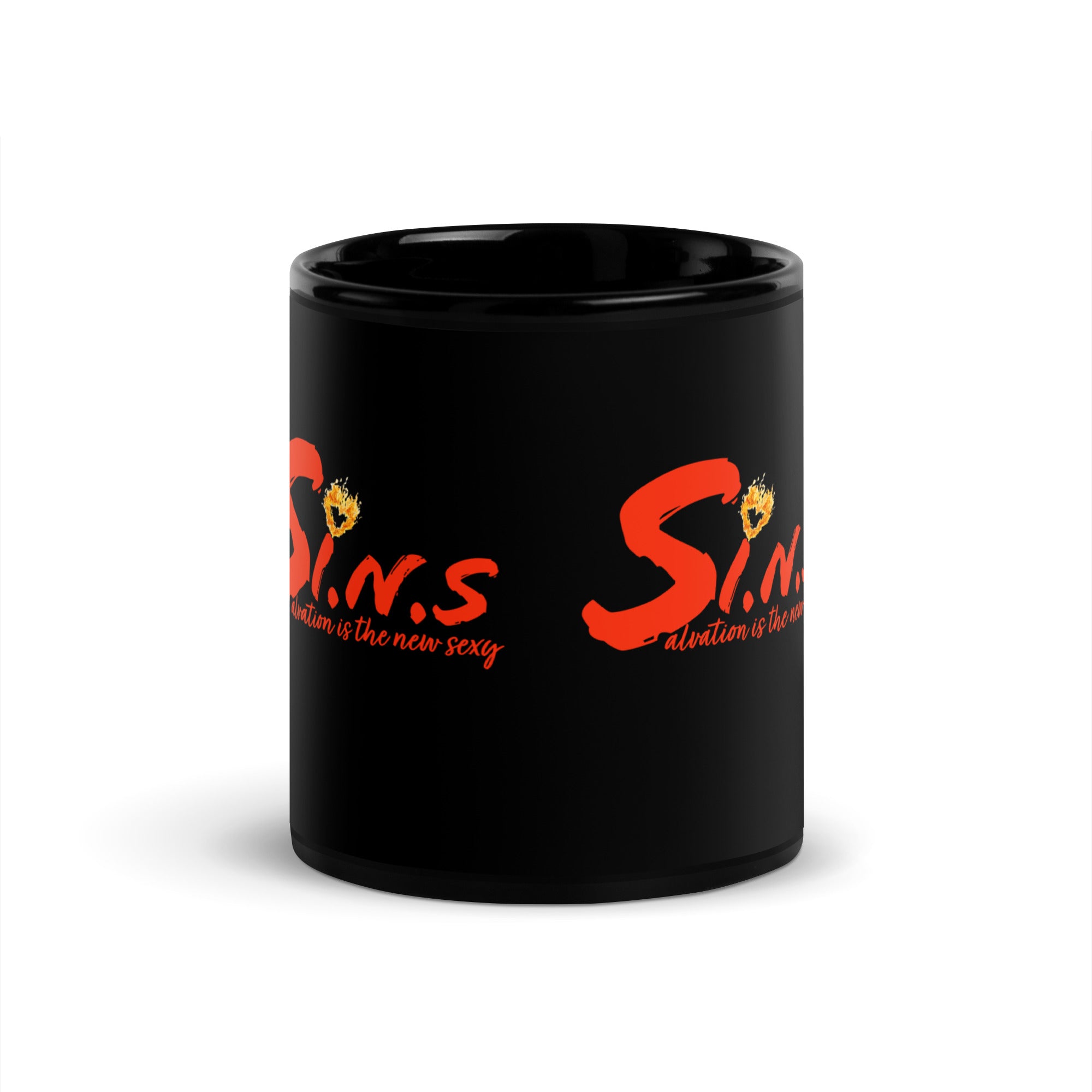 S.I.N.S: Salvation is the New Sexy Black Glossy Mug