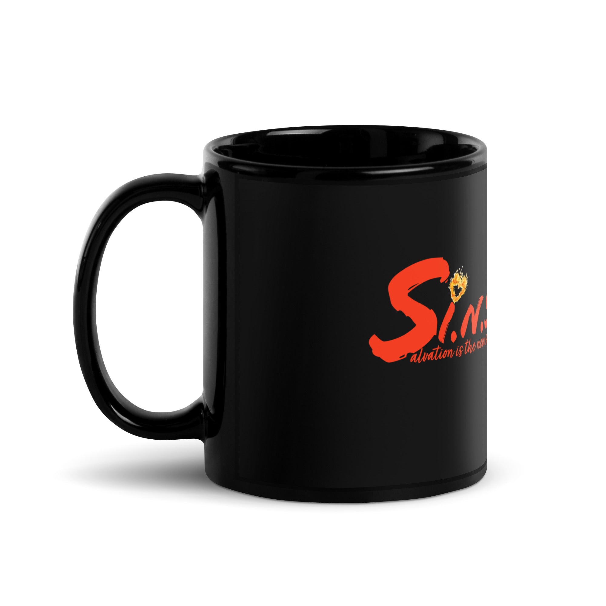 S.I.N.S: Salvation is the New Sexy Black Glossy Mug